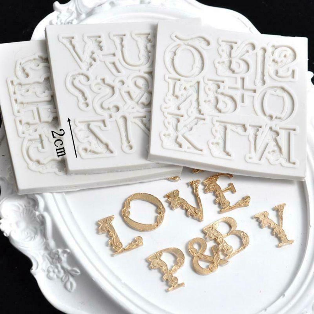 Fondant Molds Candy for Chocolate Alphabet Mould Letters Molds Fondant Tool Chocolate Mold