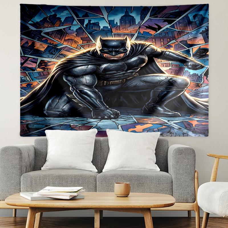 Batman Print Tapestry, Lightweight Wall Hanging, for Bedroom, Dorm, Living Room, Home Art Decor - Birthday Christmas Gift for Friends