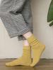 Sugar Fruit Striped Couple Mid Length Socks, Breathable, Sweat Absorbing, and Odor Proof, Suitable for Outdoor Hiking Activities