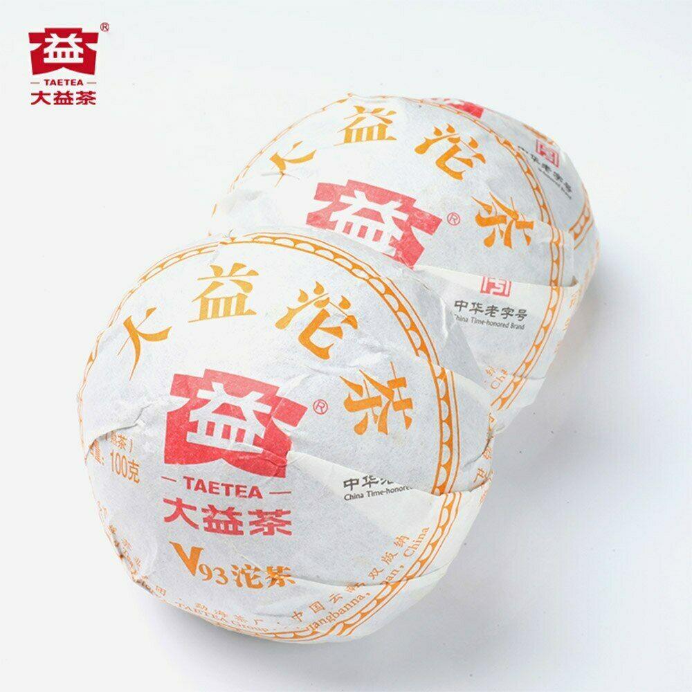 TAETEA 2018 Chinese Yunnan Ripe Pu'er Tuo Tea V93 Shu Pu'er Tuocha 300g