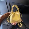 Versatile Women Shoulder Bag PU Leather Bucket Bag Fashion Crossbody Bag  Daily