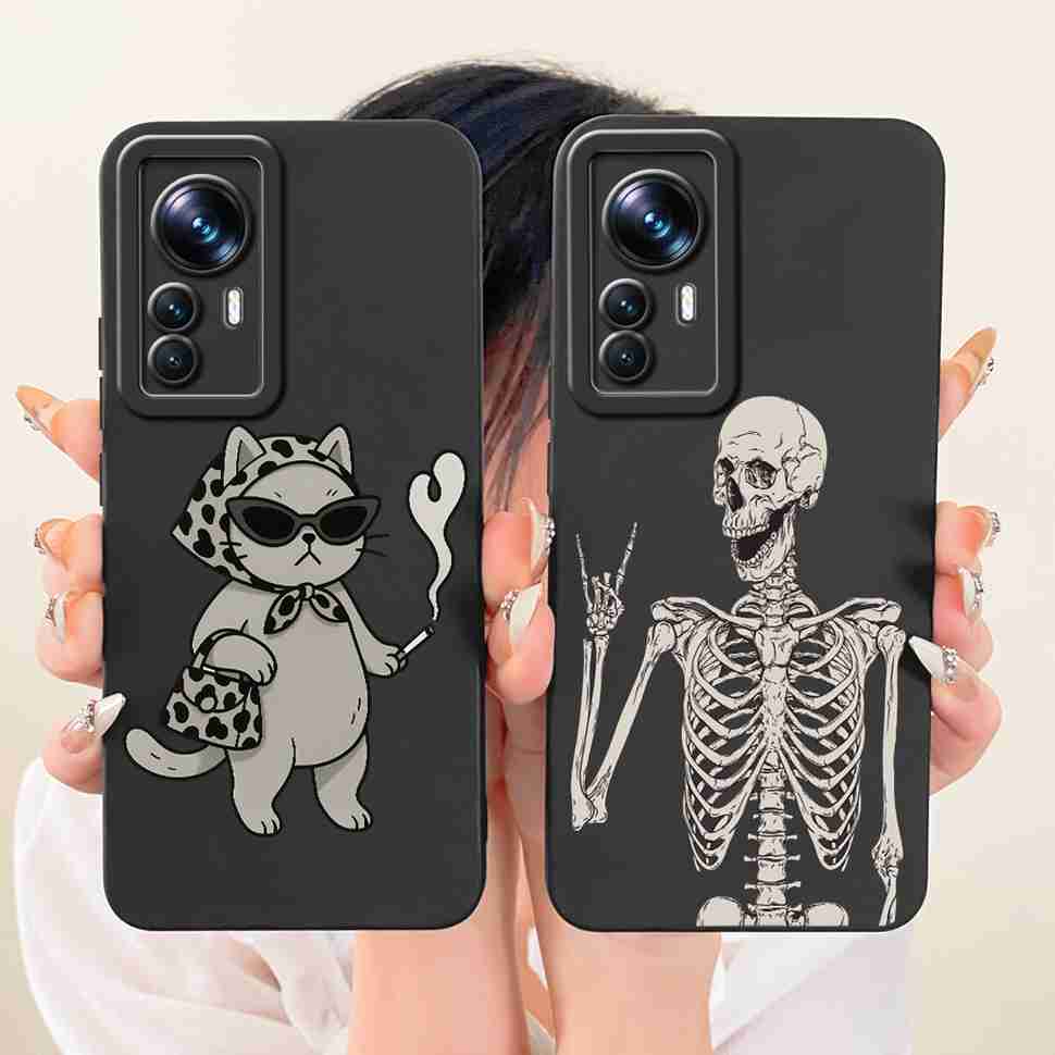 For Xiaomi Mi 12T Case 22071212AG Cute Cartoon Cat Panda Silicone Back Cover For Xiaomi Mi 12t Bumper Phone Cases Fundas