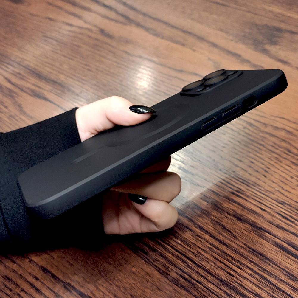 Luxury Soft TPU Matte Case For iPhone 16 15 14 13 12 11 Pro Max Plus 15Pro iPhone15 For Magsafe Mag Safe Wireless Charge Cover