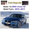 For BMW 3 Series 2018 F30 2012~2017 Leather Car Trunk Mat Cargo Boot Mats Storage Cushion Carpet Pad Auto InteriorAccessories