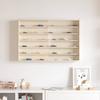 vidaXL Wall Display Case with Shelf Beige 80 X 8.5 X 54 Cm Plywood