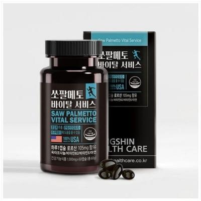 Dongshin Healthcare Saw Palmetto Vital Service 1 000 mg x 60 kapsúl doplnok stravy pre prostatu, 60 tabliet, 1000 jednotiek