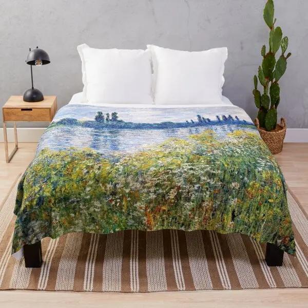 Scenery Flannel Throw Blanket Mountain Cloud Snow Beautiful Landscape Blanket For Boys Girls Gifts King Queen Size Lightweight