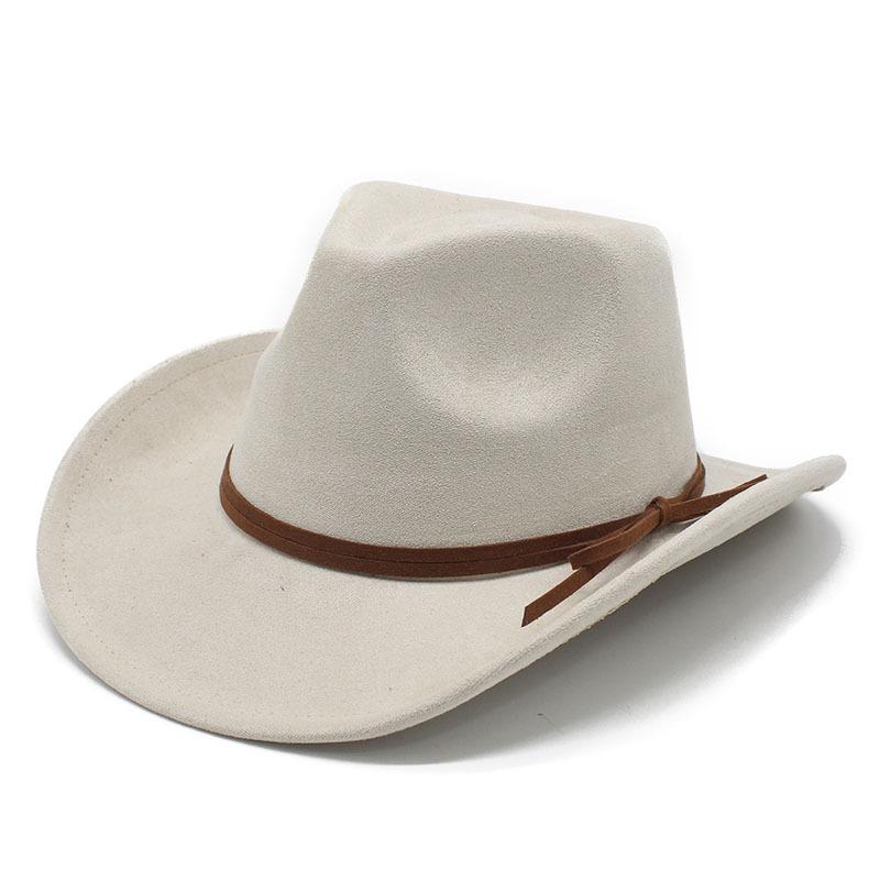 Suede Top Hat Brown Black Men'S Jazz Hat European And American Autumn And Winter Hat