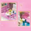 Hallisun Block Set Building Assembly Rabbit Pink Room Model 3D Puzzle Toy Miniature Mini Size Brick Brick For Adults Children Boys Girls 8 Years +