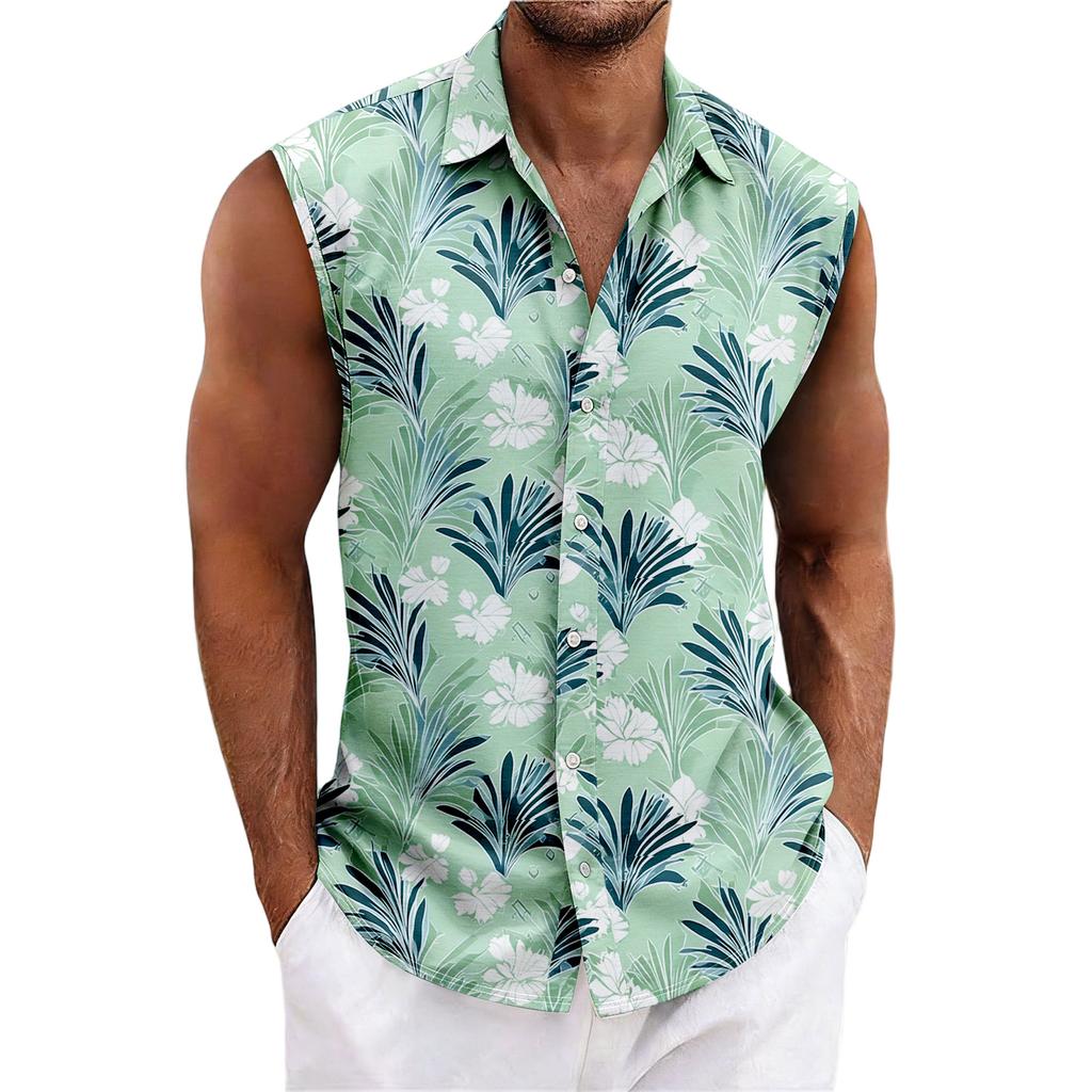 Men's Casual Hawaiian Sleeveless Vest