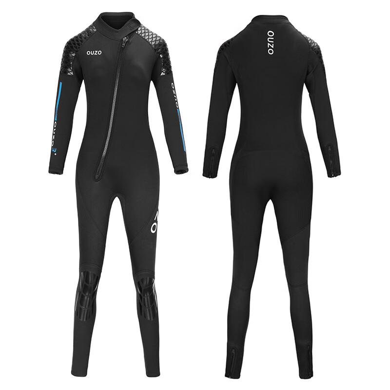 Ouzo Men's 3mm Long-Sleeve One-Piece Wetsuit