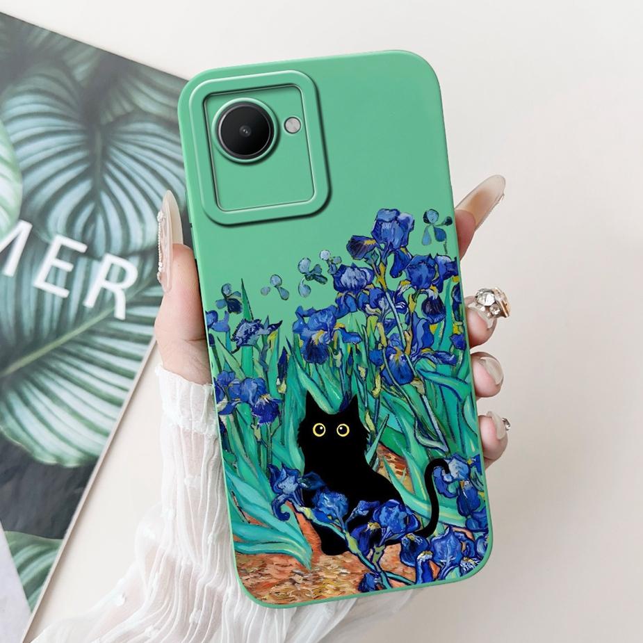 For Realme C30 Case Realme C30s RMX3690 Cute Fashion Cartoon Cover Soft Silicone Phone Case For Realme C30 C30s RealmeC30 Bumper