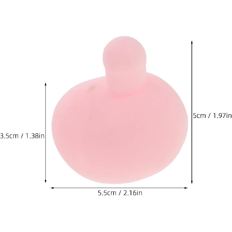 

TEHAUX 10pcs Silicone Squeeze Toy Inserts, 2.16 inch Squeeze Stress Ball Press Bubble Insert Replacement for Crochet DIY Silicone Bubbles Animal Toy