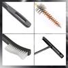 12pcs/Set Gun Cleaning Kit Set Pistol Brushes Cleaner for.22LR .223 .257 Tactical Rifle Shotgun Gun Brushes Caliber Hunting Tool