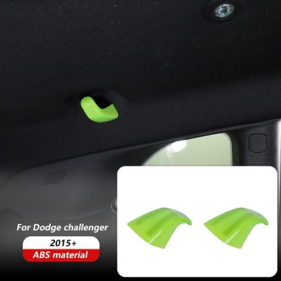 Rear Ceiling Roof Hook Cover Trim for Dodge Challenger 2015+ Green Accessories