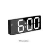 Alarm Clock Digital Morning Wake Up Bedside Thermometer Voice Control Snooze Adjustable Desktop Date Calendar