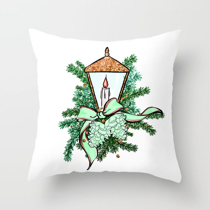 Christmas Throw Pillow Covers Holiday Home Sofa Decoration Pillow Cushion Cover