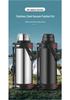 Portable Stainless Steel Insulated Thermos - Large Capacity, Drop-Proof Design for Outdoor, Home, and Construction Site Use