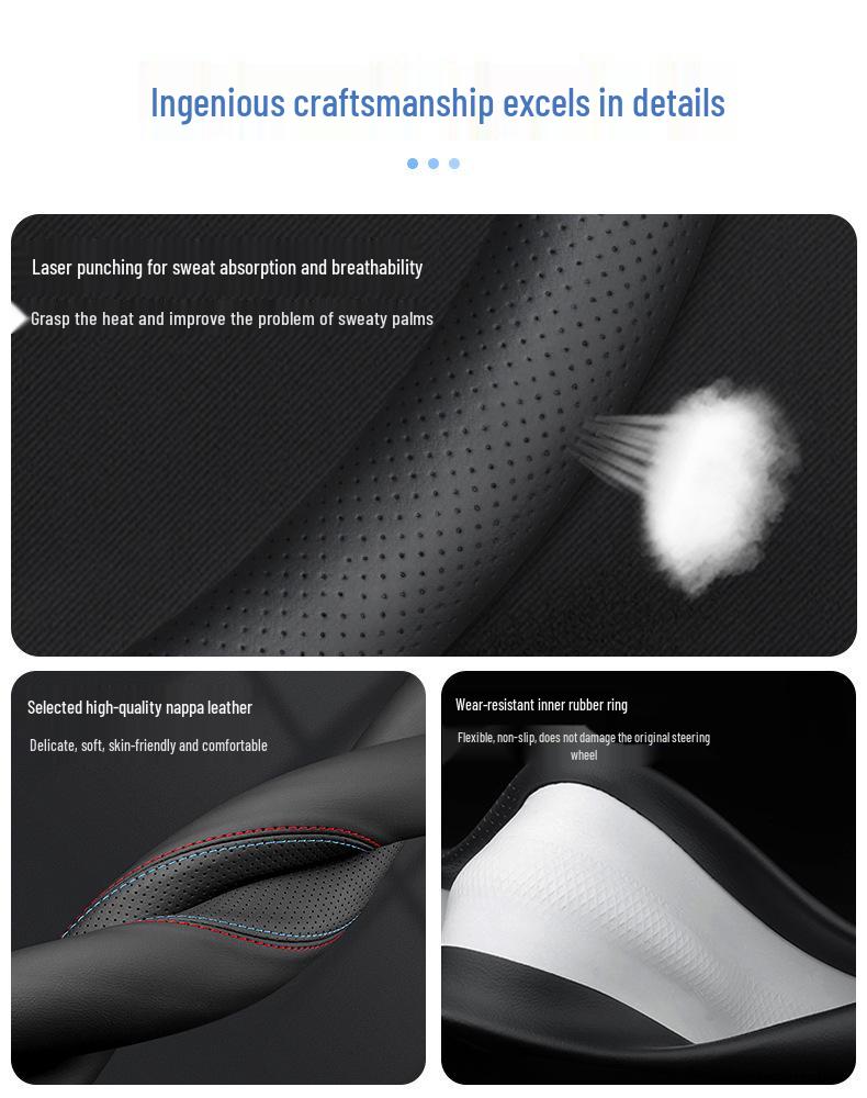 Steering Wheel Cover for 2025 Changan Fourth Gen CS75PLUS - Ultra-thin Interior Grip Cover.