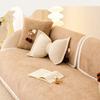 Lamb Wool Warm Sofa Cover Cloth Thickened Cartoon Teddy Bear Decoration Sofa Cushion Cover Anti Slip All Year Round Universal