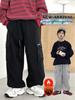 Boys' 2026 Trendy Fleece-Lined Cargo Pants: Warm Autumn/Winter Style