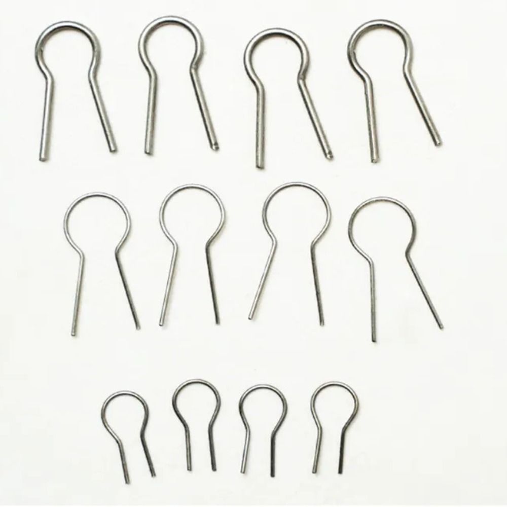 100pcs Tungsten Wire Hanging Firing Hook R Type High Temperature Resistance Hanging Burning Needle Ring Multifunctional Durable