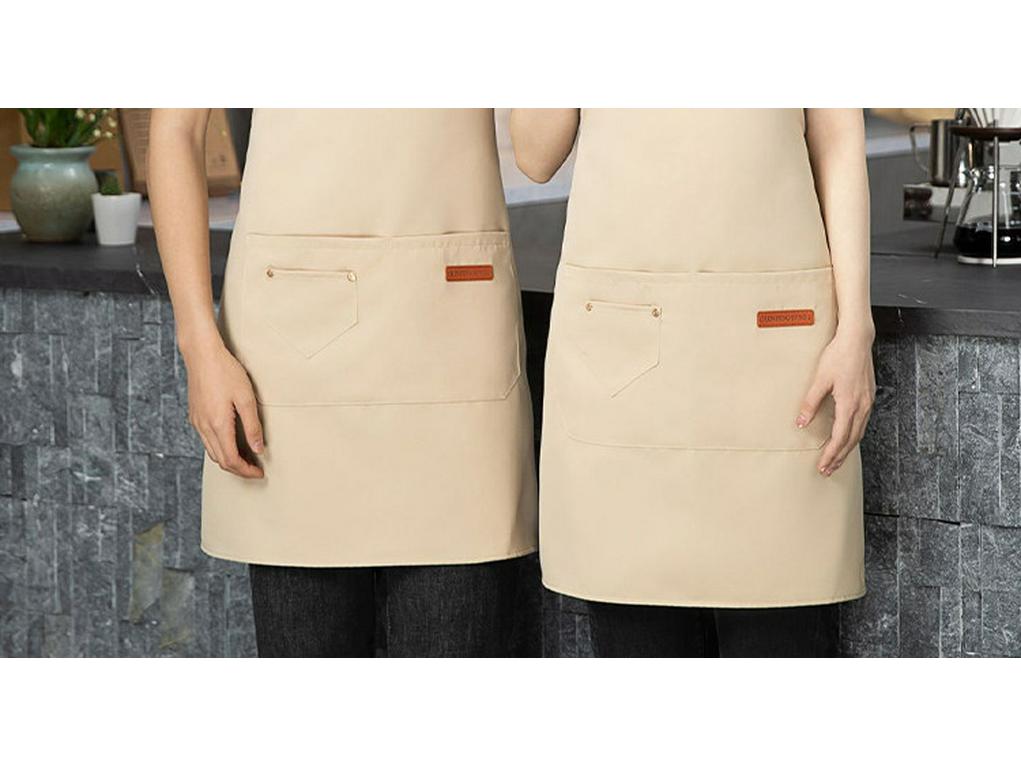 Waterproof Canvas Apron for Coffee Shops, Catering, and Baking