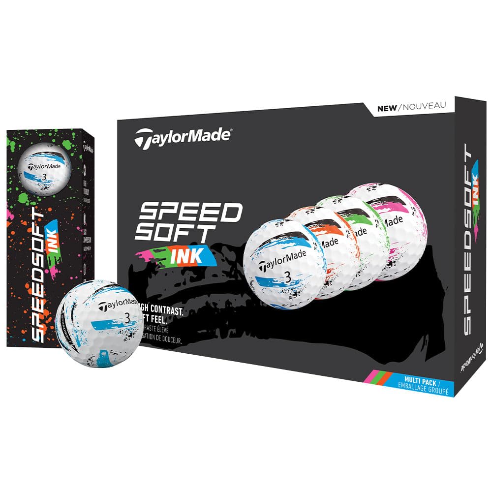 

TaylorMade Golf Speed Soft Ink Golf Balls Multi-Pack