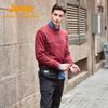 Jeep Men's Ribbed Collar Fleece Sweatshirt