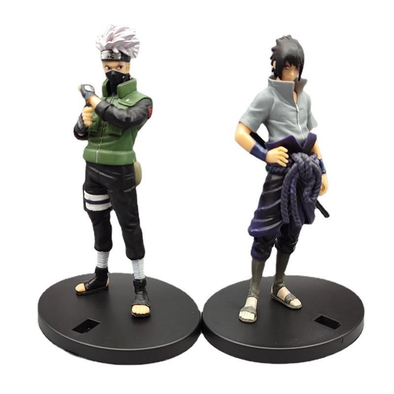 Naruto Anime Series Pvc Action Figures Kakashi Sasuke Desk Toy Collectibles