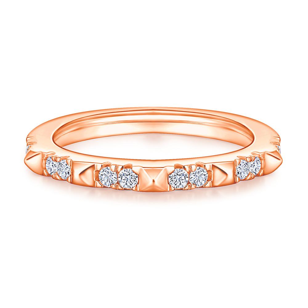 

Классическое кольцо Lindon из стерлингового серебра 925 пробы с цирконом, женские украшения, свадебное обещание, подарок для вечеринки 9 розового золота