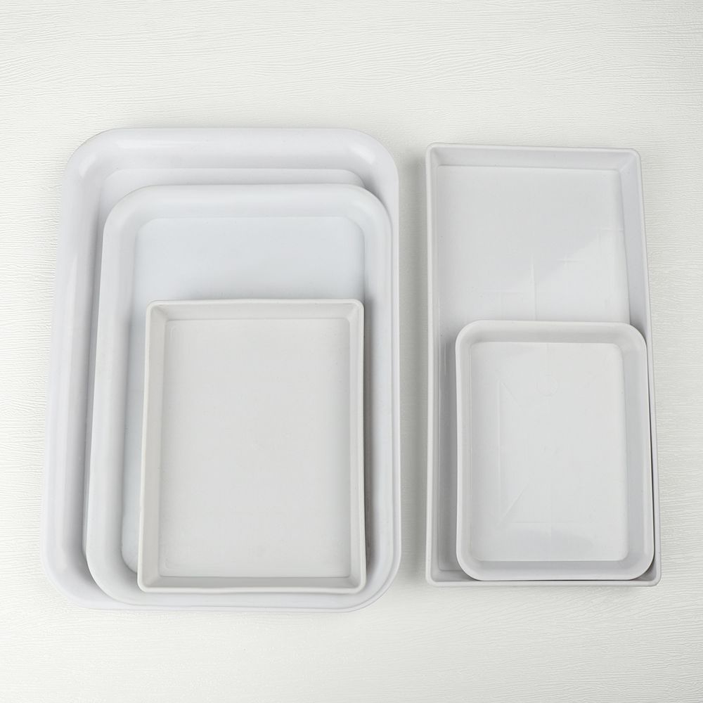 1PC Plastic Heavy Duty Rectangle Flower Pot Indoor Outdoor Plant Saucer Drip Trays Plastic Tray Saucers