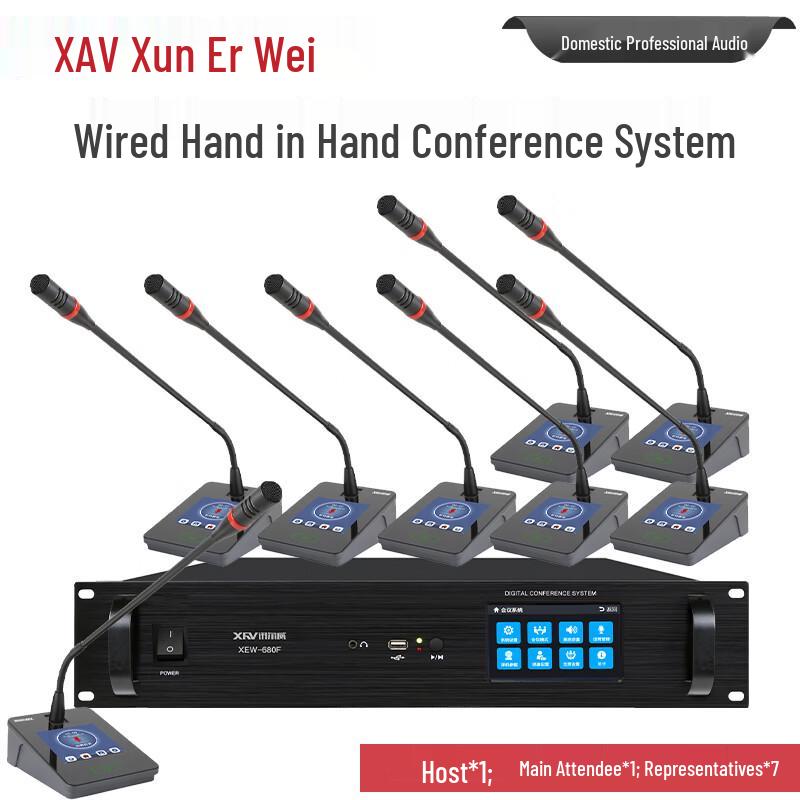 

Xun Er Wei XEW-680E Wired Touchscreen Conference Gooseneck Microphone (CN version)