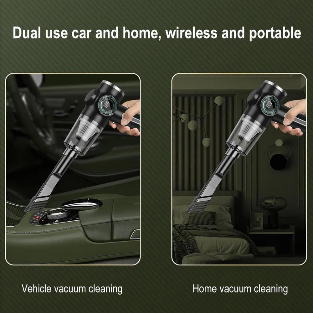 Car Vacuum Cleaner High Power Cleaning Machine Mini Portable Strong Suction  Wireless Handheld Vacuum Cleaner Car Home Appliance