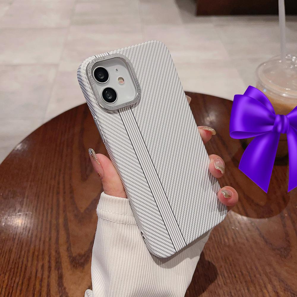 Carbon Fiber Phone Case for iPhone 11 12 13 14 15 16 17 Pro/ Pro Max Phone Back Cover Carbon Fiber Texture