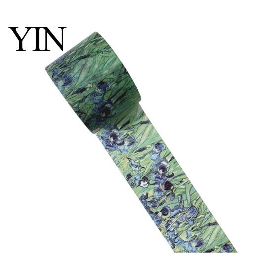 Natural Blend Washi Tape Tape, Oil Painting Decorative Masking Artist Patterns Adhesive Layering for DIY Crafts, Junk Journal, Gift Wrapping,