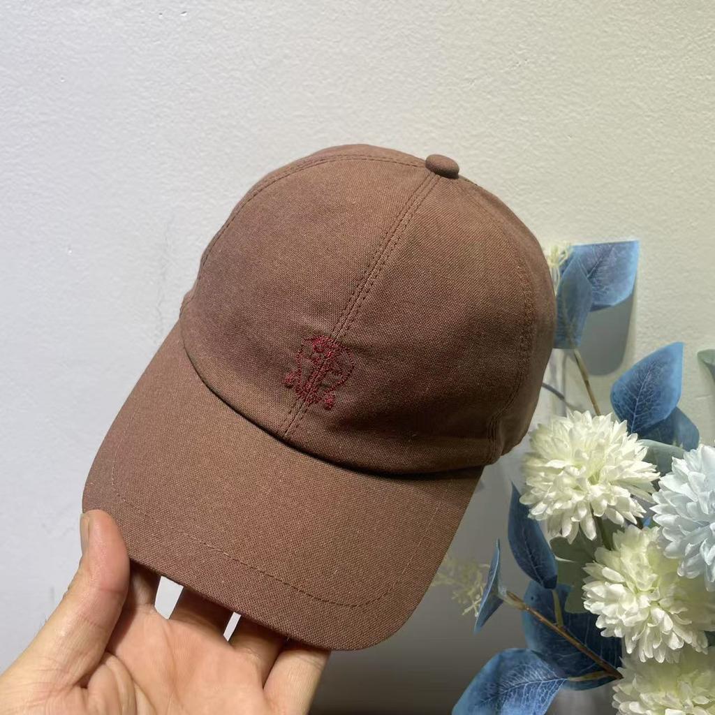 New Trendy Brand Baseball Hat Fashionable Retro Versatile Linen Fabric Breathable Sunshade Sun Protection Cap Men's and Women's Models