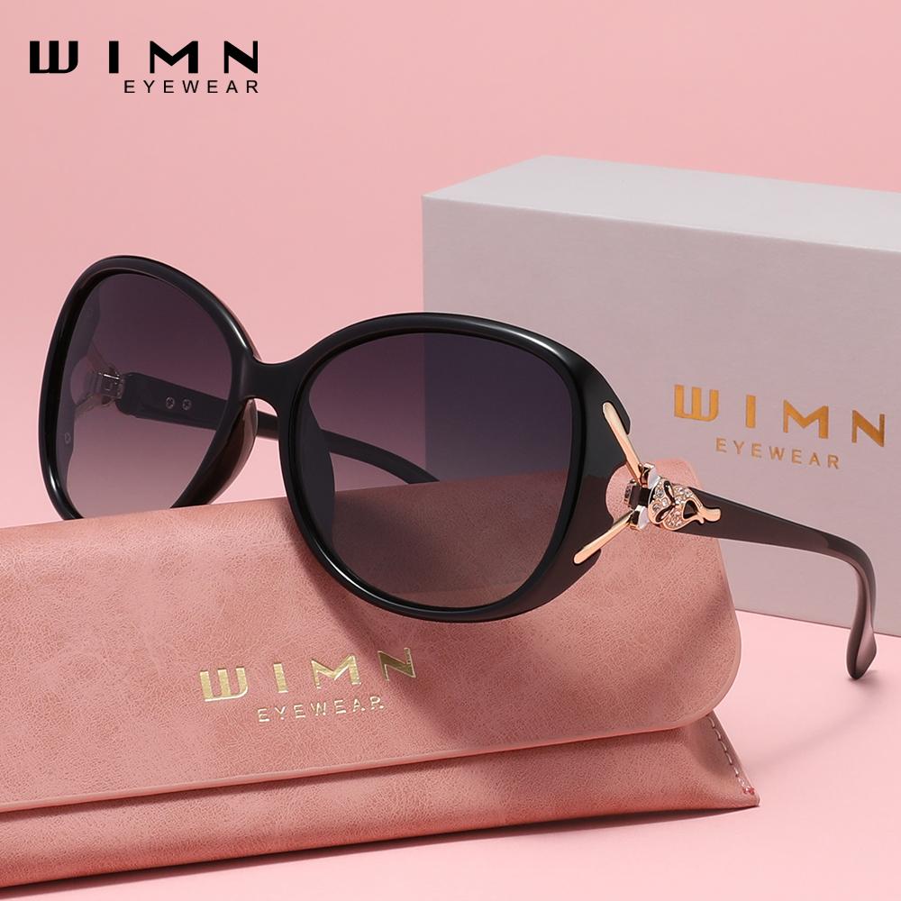 WIMN Ovale polarisierte Sonnenbrille mit flexiblem Memory-Metallrahmen und kratzfester Beschichtung