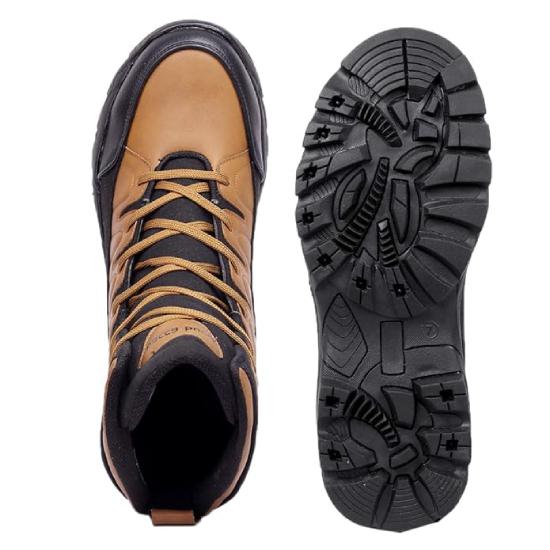 Bacca Bucci FLAME Original 7-Eye Moto Inspired Mild Water Proof High Top Ankle Snow Boots for Men