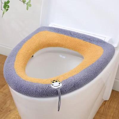 Warmer Plüsch-Toilettensitzbezug