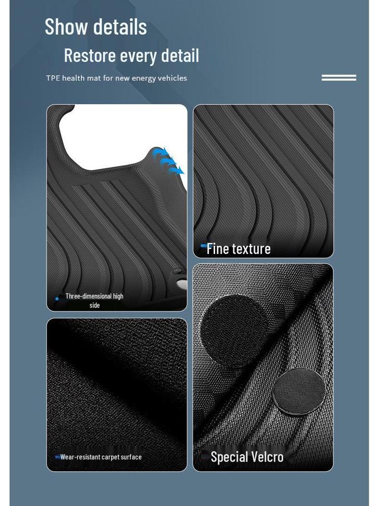 Eco-Friendly TPE Floor Mats for 2023 Right-Hand Drive Toyota Prius 5th Gen 60 Series