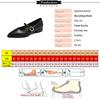 Fashion Aphixta 2025 Klassische Mary Janes mit spitzer Zehenpartie Damenabsatzpumpe 2,5 cm Mittlerer Absatz Elegante Schuhe Flach Übergröße 43 Pumps