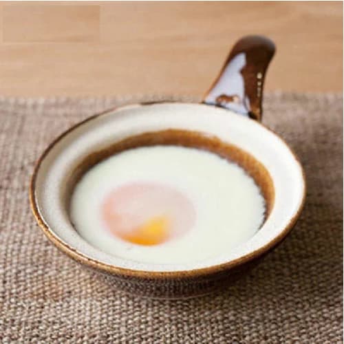 Iga-yaki Fried Egg Pan (set of 2) (brown Candy Glaze)