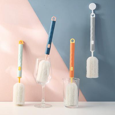 The Long Handle of The Scouring Pad Cup Brush Can Be Used To Replace The Cup Brush for Cleaning Thermos Cups