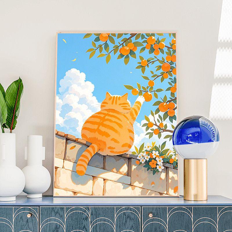 2025 Lucky Prosperity DIY Digital Oil Painting: Cute, Handmade Coloring Experience