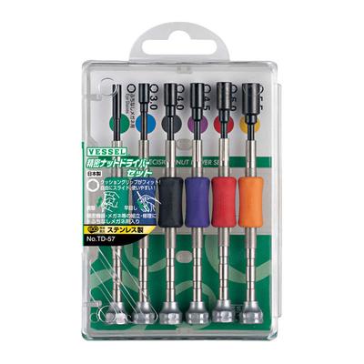VESSEL Precision Nut Driver Set (6 Pieces) TD-57