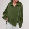 Women's Oversized Sweatshirt Hoodies Long Sleeve Button Neck Pullover Tunic Tops