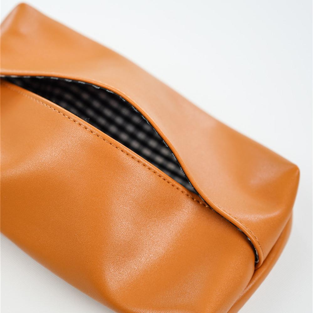 Car Tissue Container PU LeatherTissue Box Cover Multifunctional Desktop Drawer Napkin Holder Household Bathroom Organizadores