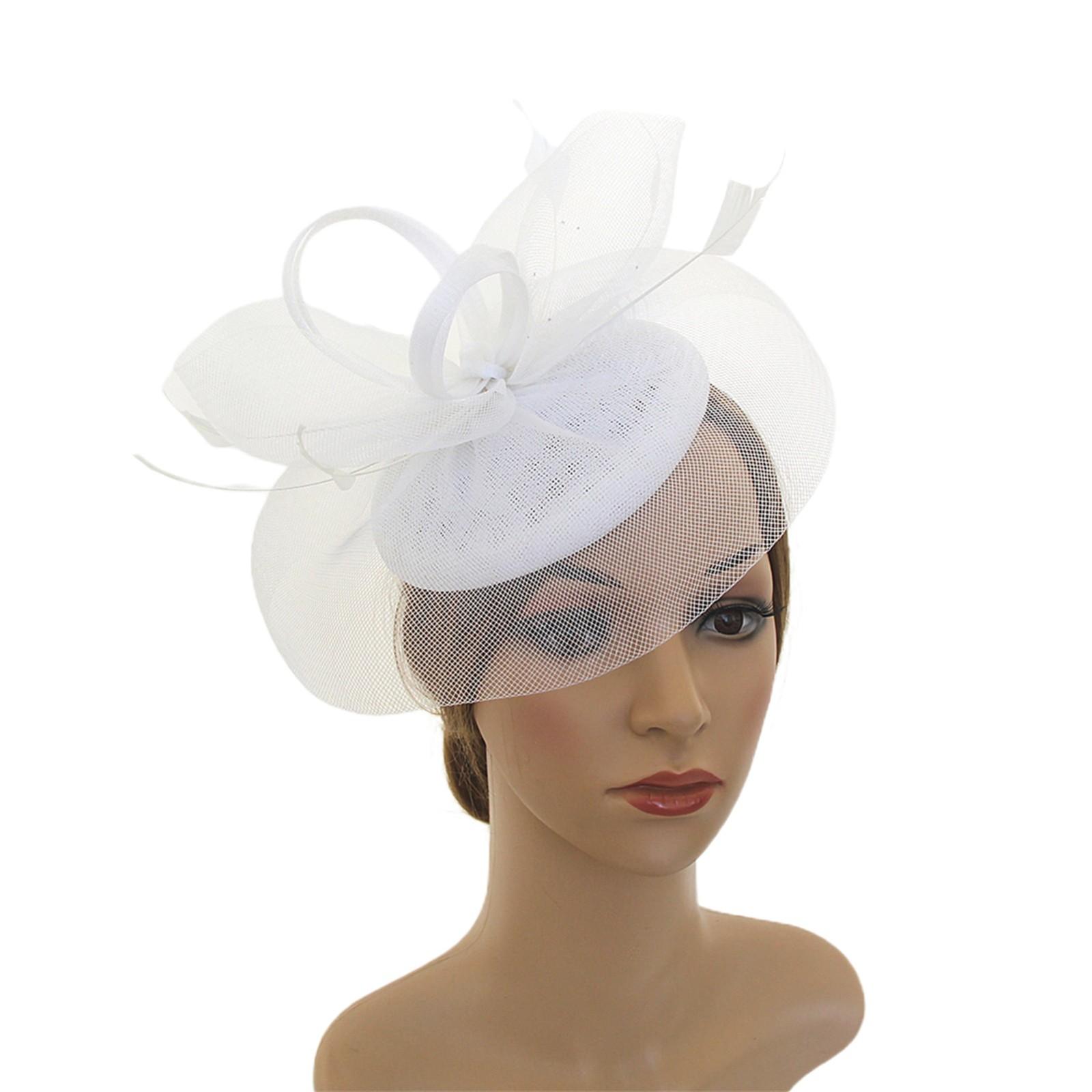 

Женщины Девушки Сетка Чародеи Шляпа Коктейльная Вечеринка Оголовье Головной Убор Свадебная Шляпа One Size