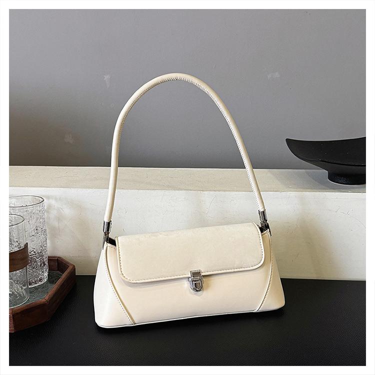 Fashion Versatile High Quality PU One Shoulder Underarm Bag Women Summer Autumn New Personalized Lock Buckle Commuter Bag